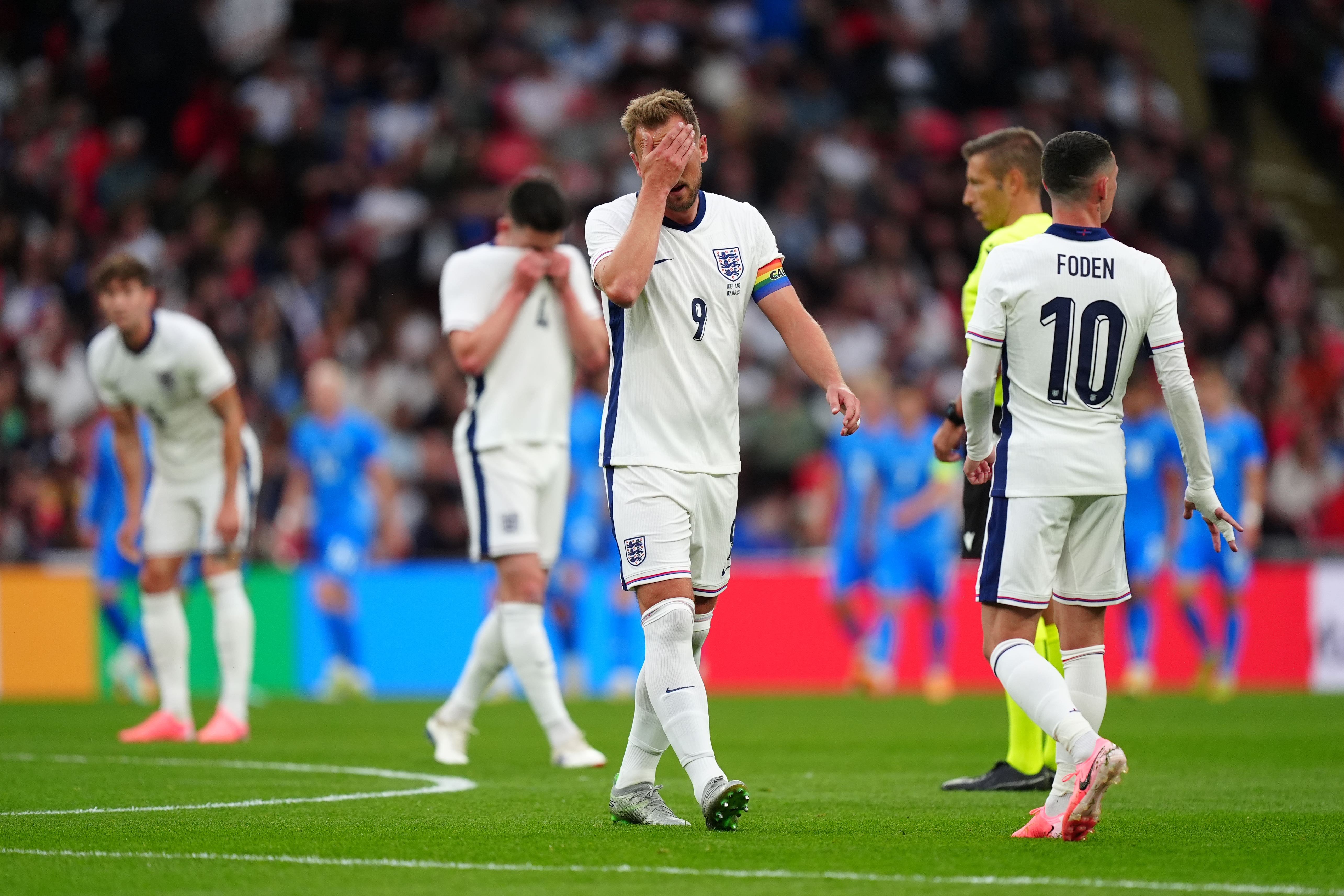 England shock Iceland defeat at Wembley (Mike Egerton/PA)