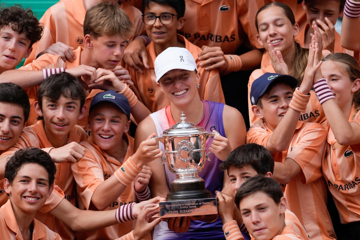 French Open day 14: Iga Swiatek completes Roland Garros &lsquo;three-peat&rsquo;