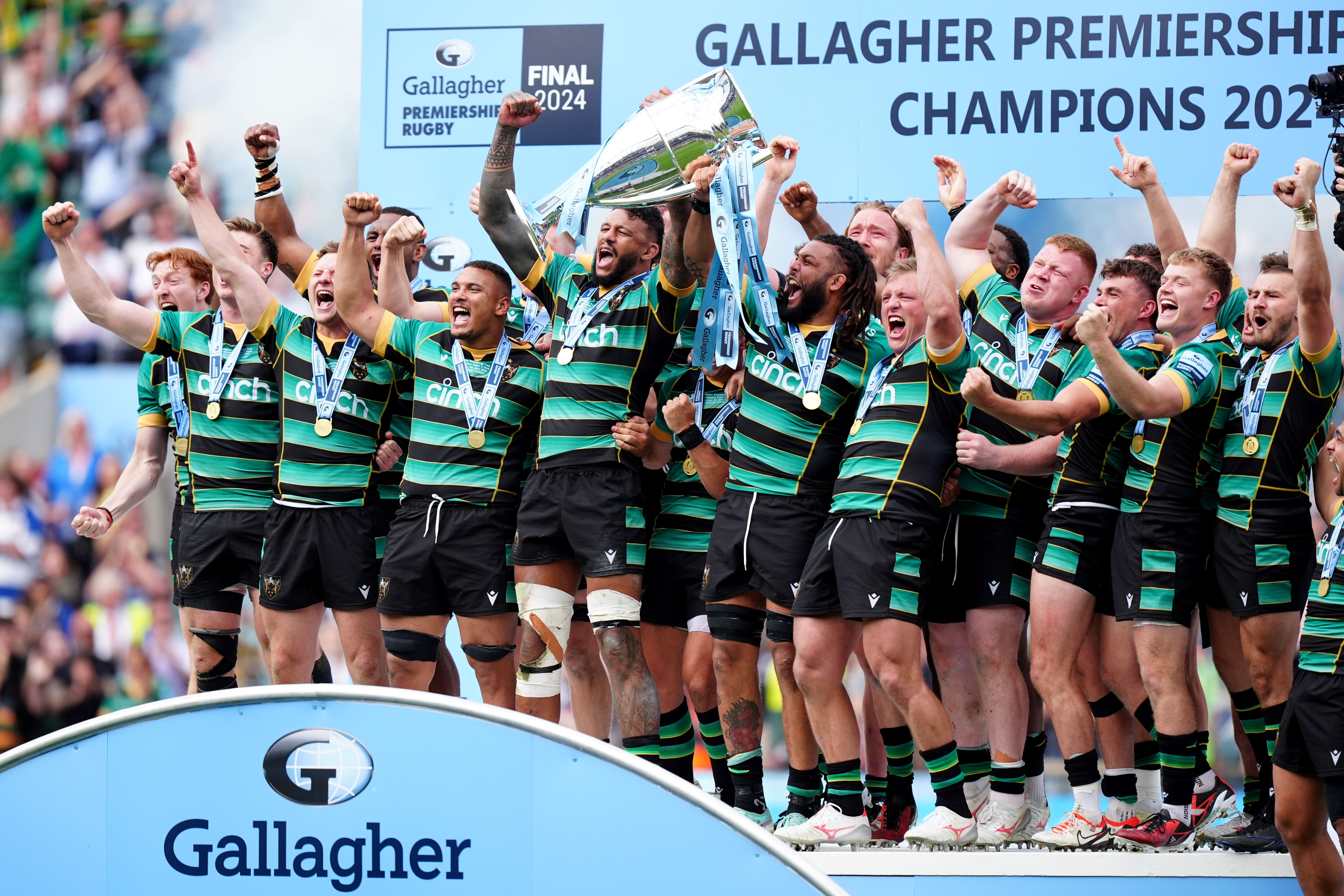 Northampton battled to victory over Bath in the final