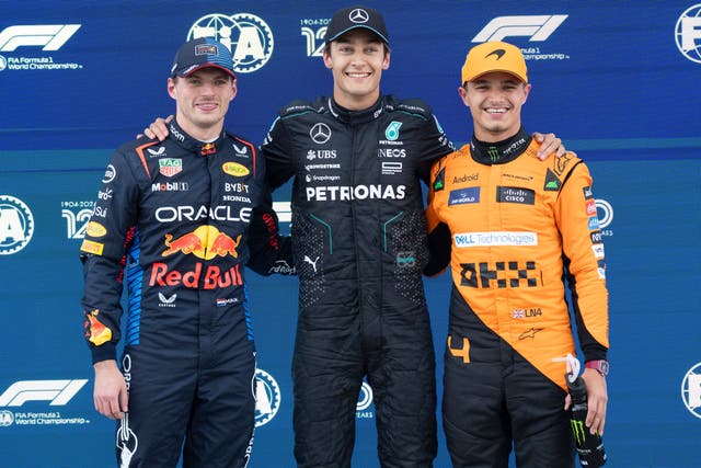 George Russell claimed only his second career pole (Ryan Remiorz/The Canadian Press via AP)