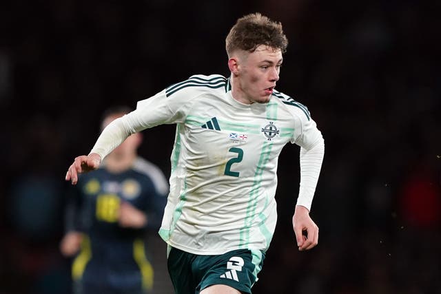 Conor Bradley called on Northern Ireland to learn from their loss to Spain (Andrew Milligan/PA)