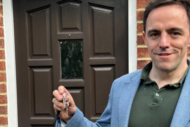 <p>Tory candidate posted images of himself posing with keys outside a house </p>