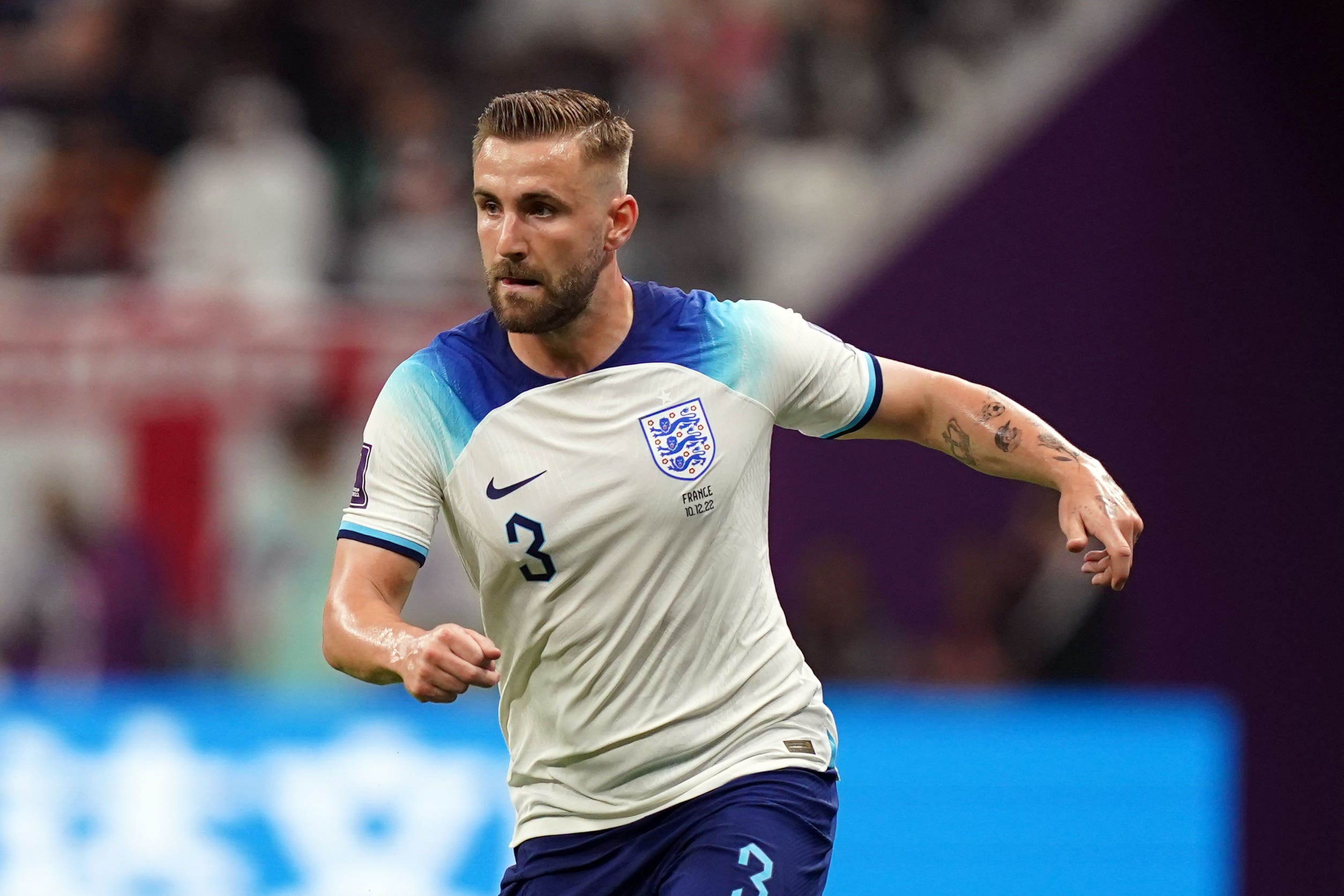 England left-back Luke Shaw has opened up about this season’s injury struggles (Mike Egerton/PA)