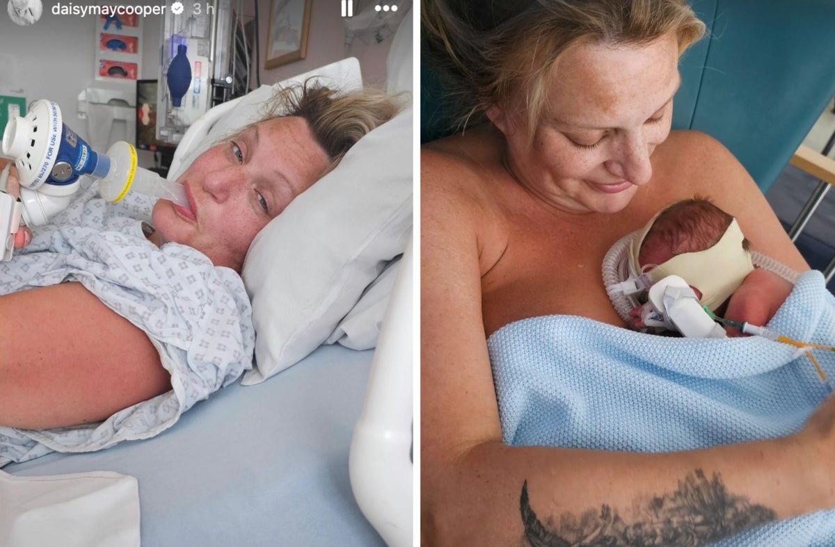 Daisy May Cooper shares emotional video of newborn son in NICU ward after ‘scary’ labour