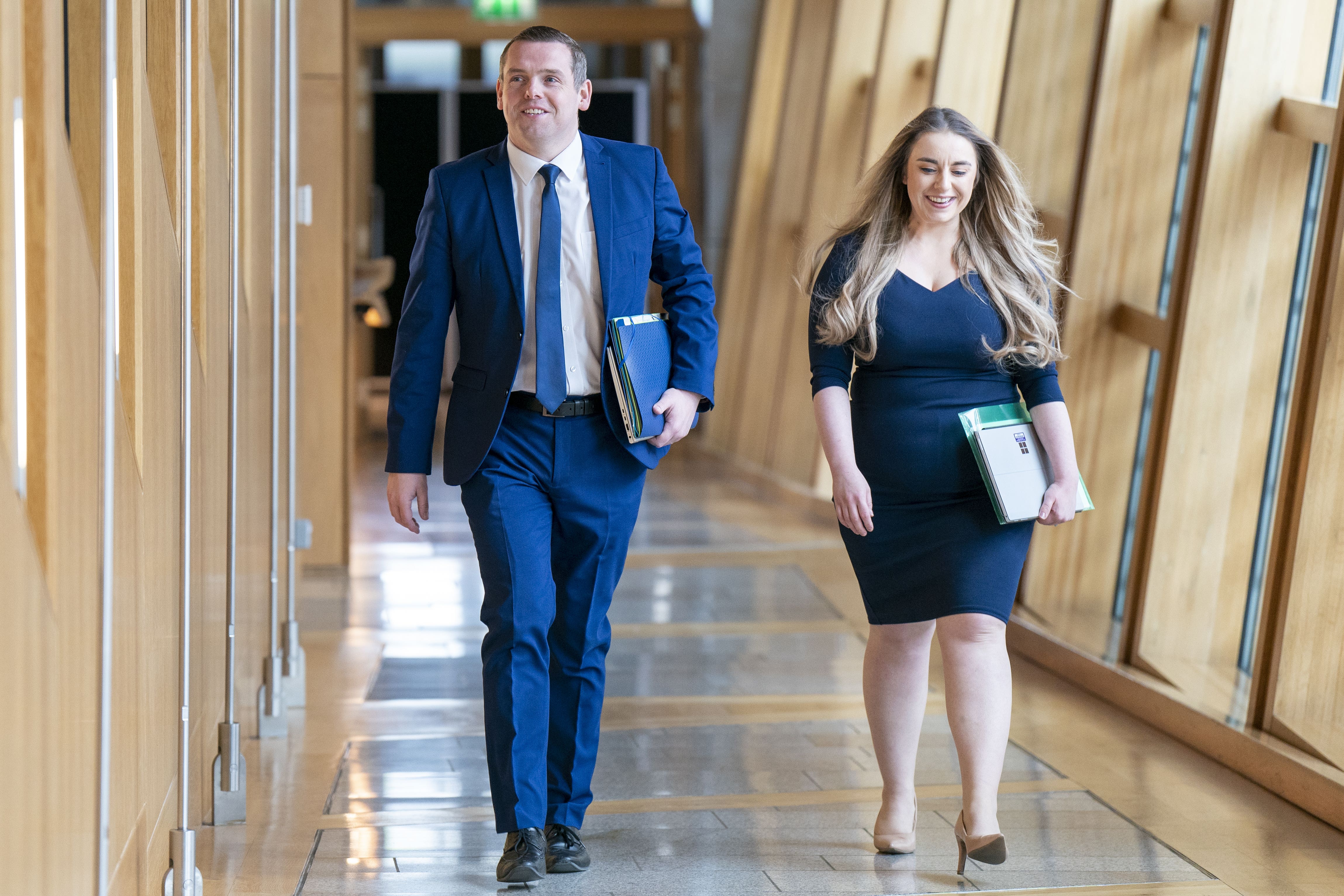 Deputy leader of the Scottish Tories Meghan Gallacher has defended Douglas Ross’s leadership (Jane Barlow/PA)