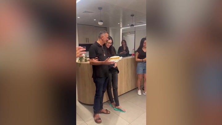 Freed Israeli hostage Noa Argamani celebrates father's birthday on her return