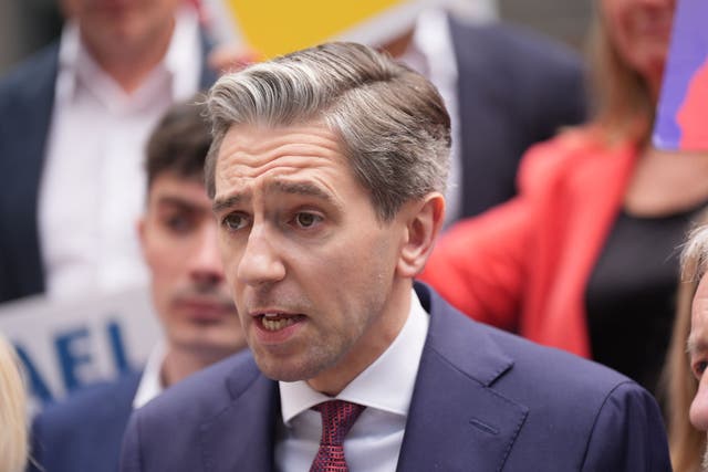 Taoiseach and Fine Gael leader Simon Harris (Niall Carson/PA)