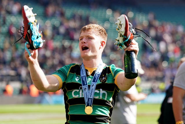 Fin Smith helped Northampton win the Premiership title on Saturday (Mike Egerton/PA)