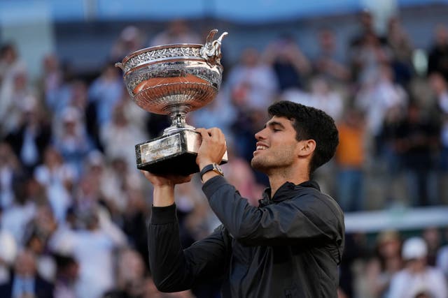 Carlos Alcaraz picked up his first French Open title (Thibault Camus/AP)