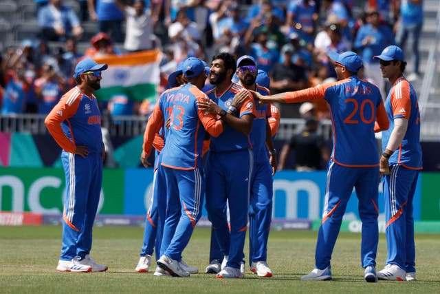 India fought back to earn a six-run victory over Pakistan (Eduardo Munoz/AP)