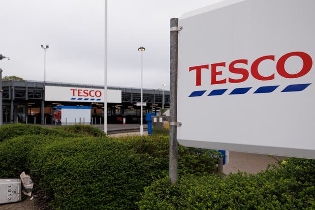 <p>A general view of a Tesco store in London, England</p>