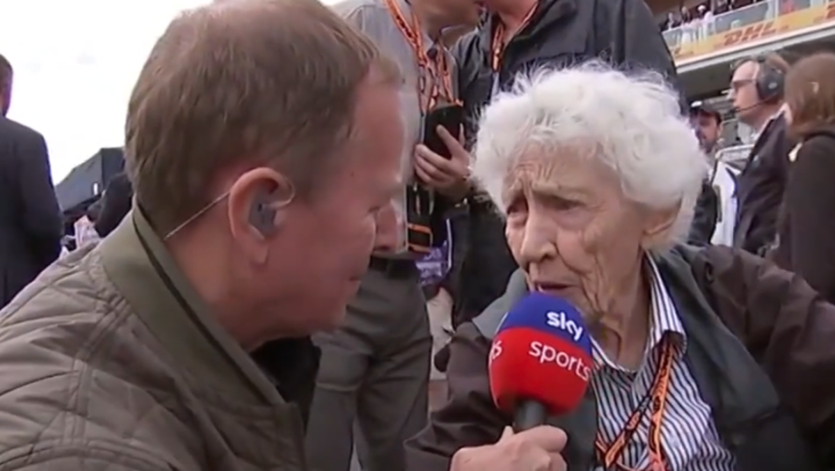 Watch Martin Brundle and Mary McGee’s heartwarming grid walk interview