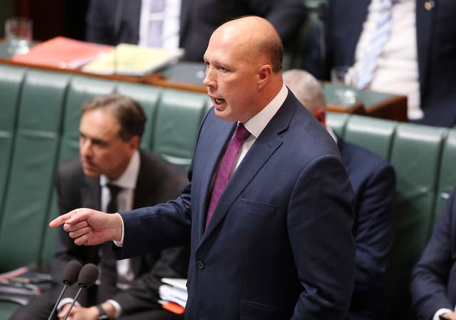 <p>Coalition leader Peter Dutton was criticised for copying Trump’s policies</p>