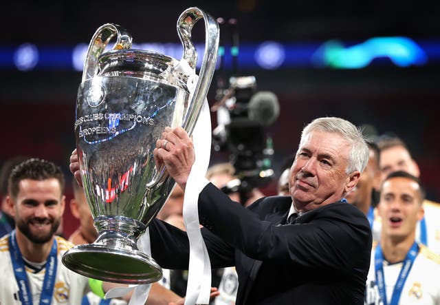 <p>Carlo Ancelotti won the 2024 Champions League title with Real Madrid</p>