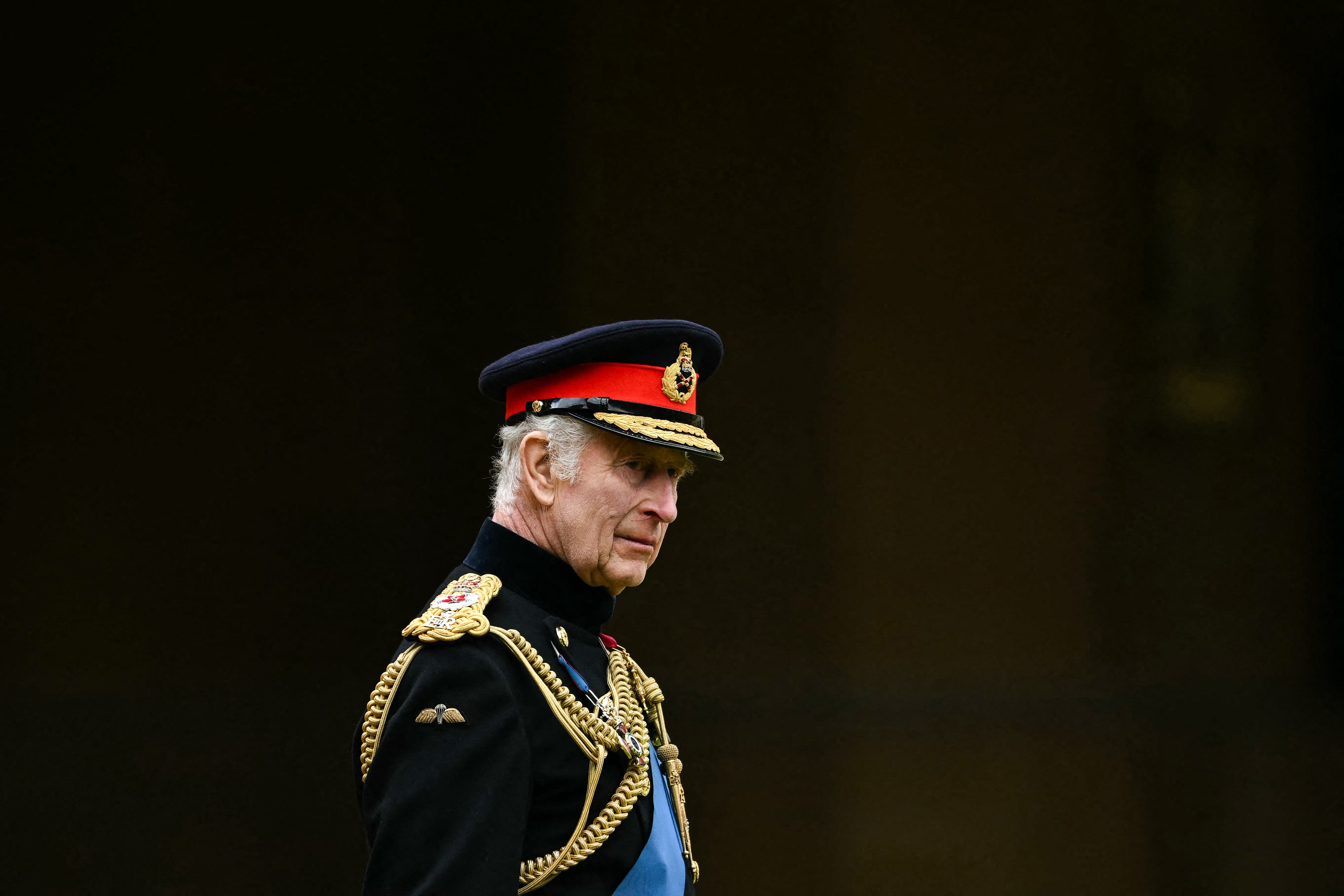 King Charles presented new colors to the Irish Guards