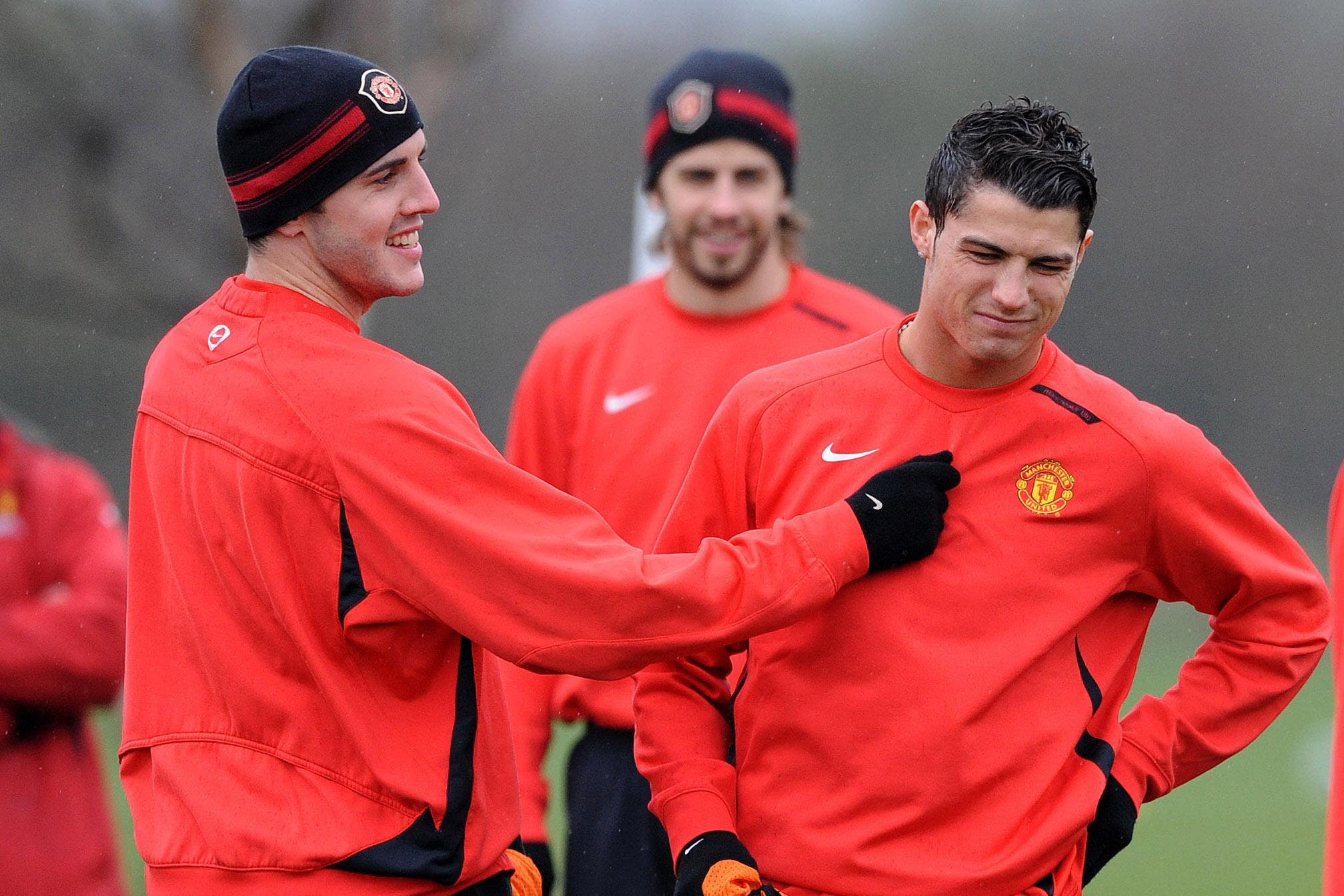 Former Manchester United team-mates John O’Shea and Cristiano Ronaldo (right) will meet again in Aveiro on Tuesday evening (Dave Thompson/PA)