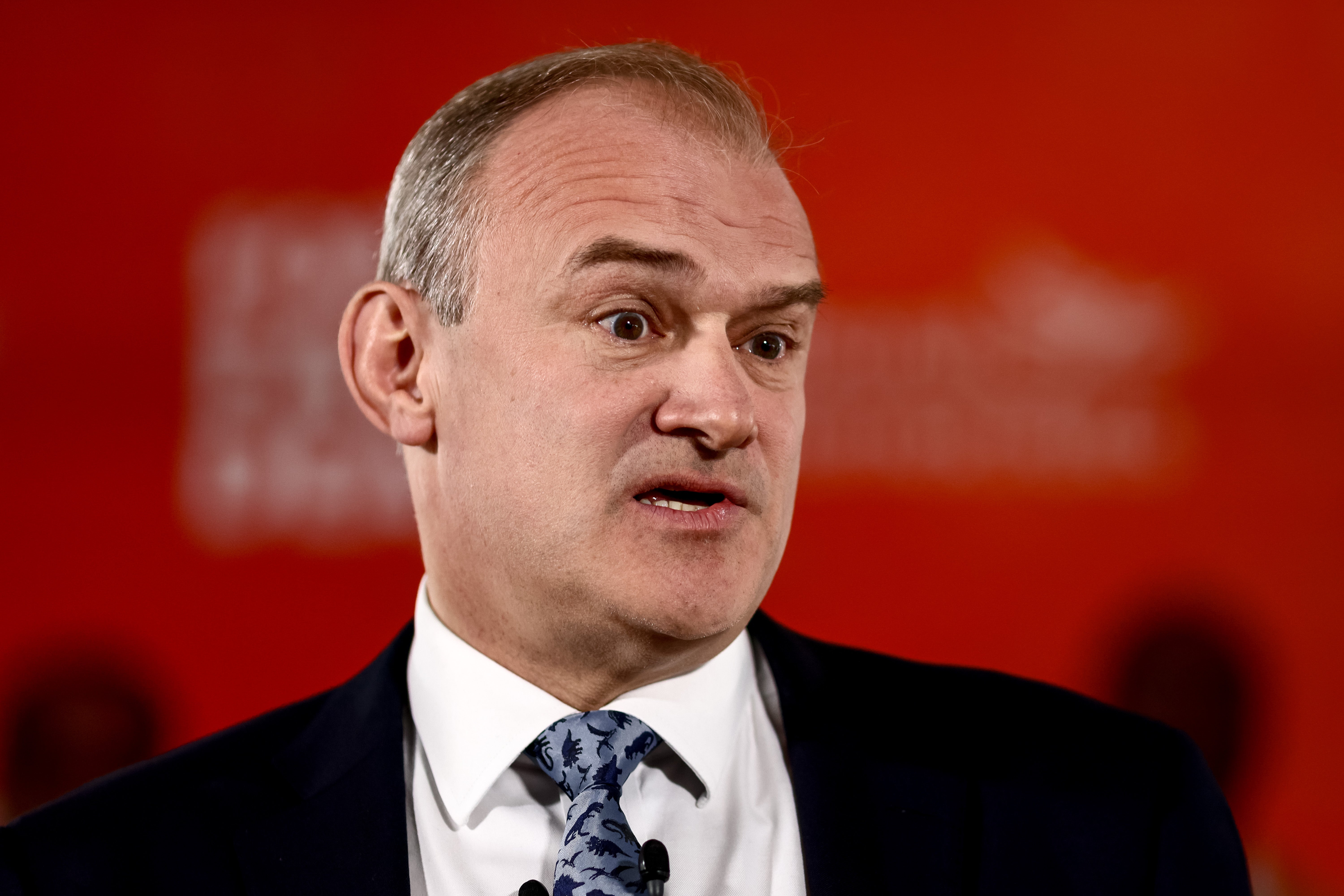 Ed Davey launching the Lib Dem manifesto