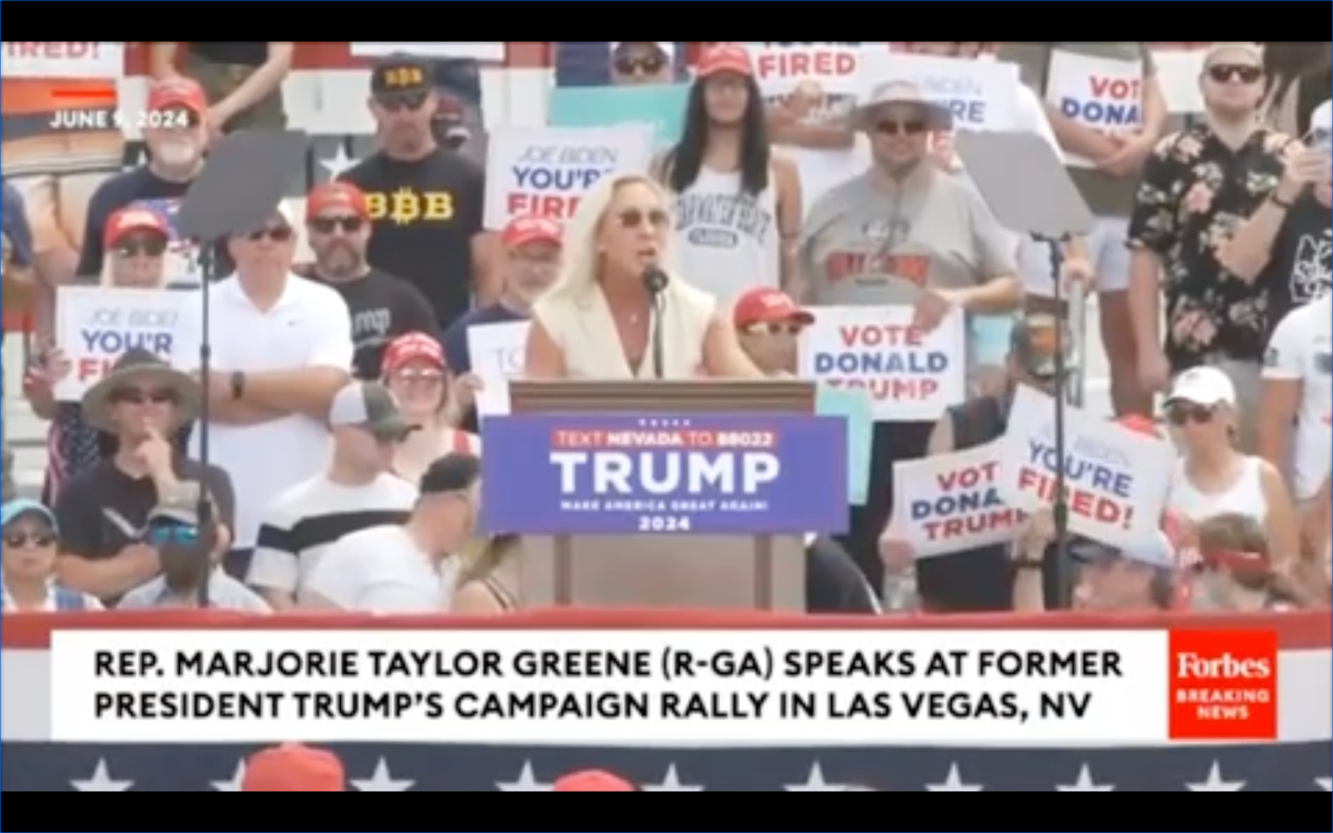 Marjorie Taylor Greene compares Trump to Jesus &ndash; because they&rsquo;re both convicted felons