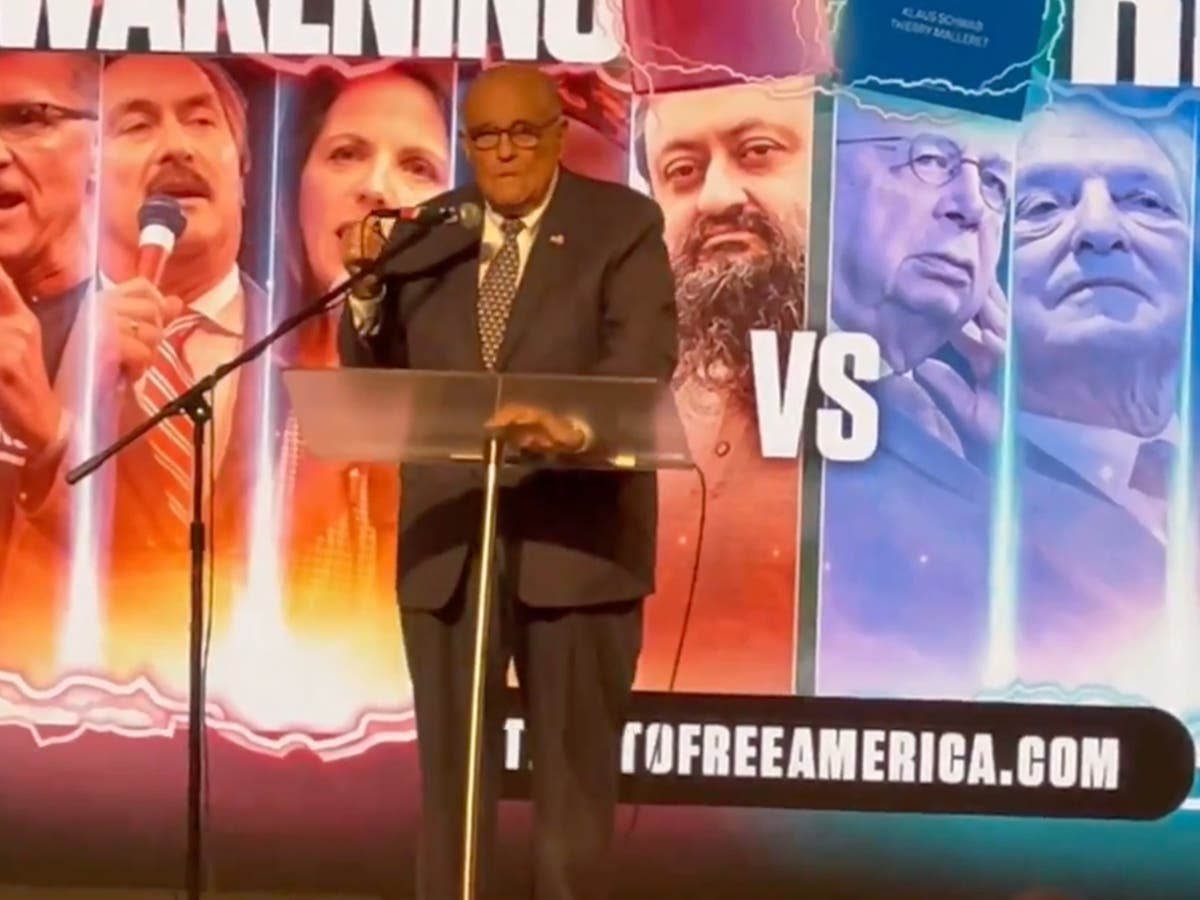 Giuliani calls DA Fani Willis a ‘ho’ to rapturous reaction at Christian rally