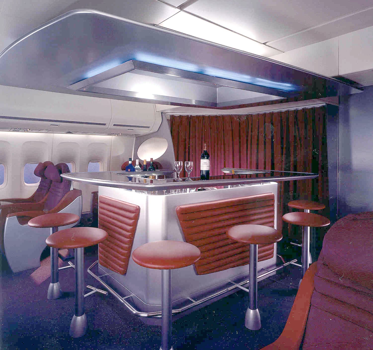 Virgin Atlantic was the first international carrier to offer a bar for passengers