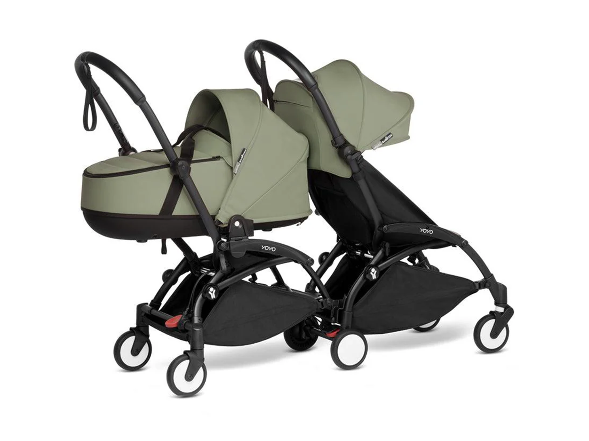 Babyzen sells an adaptor to connect two single buggies