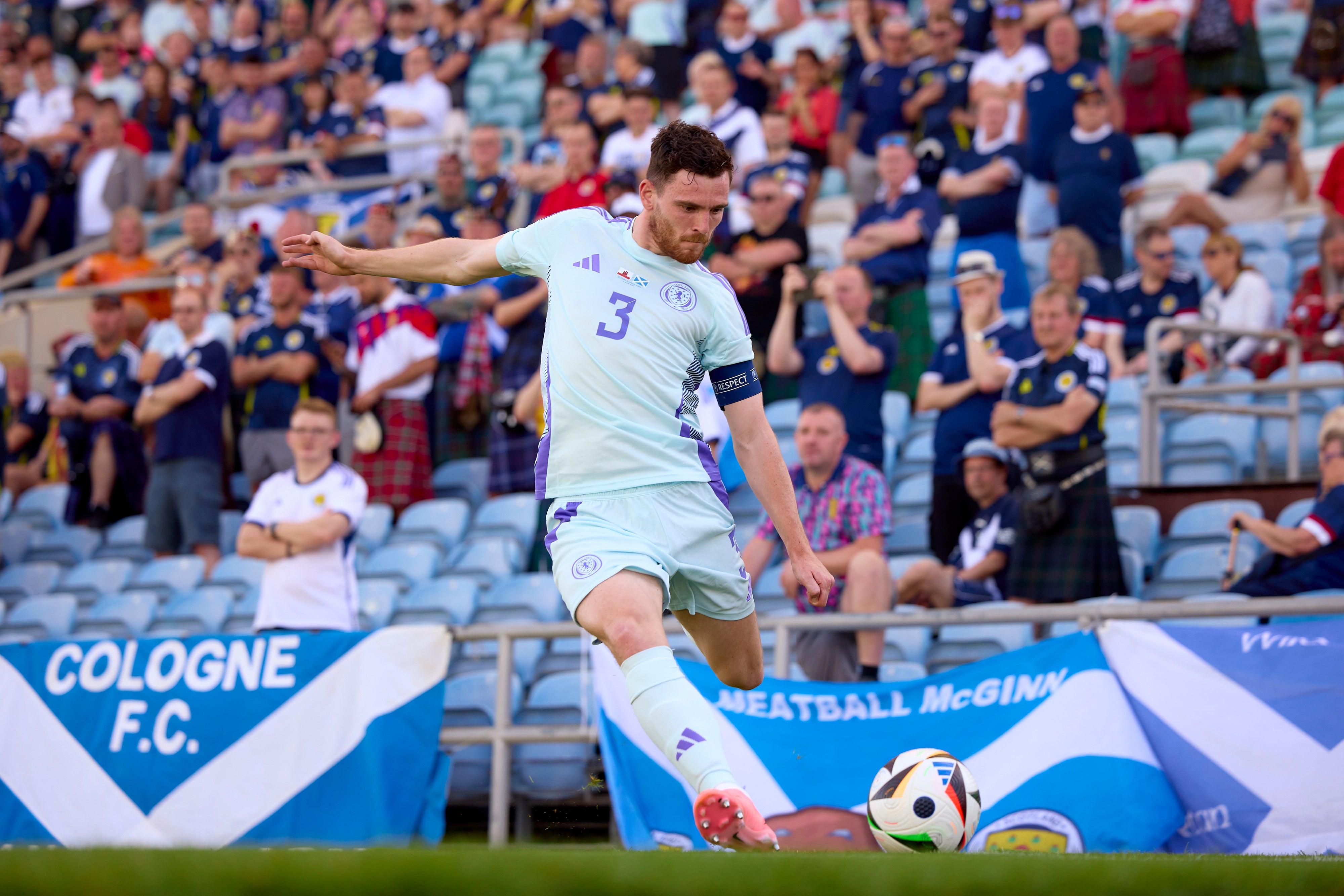 Captain Andy Robertson and the rest of the Scotland side face a tough test