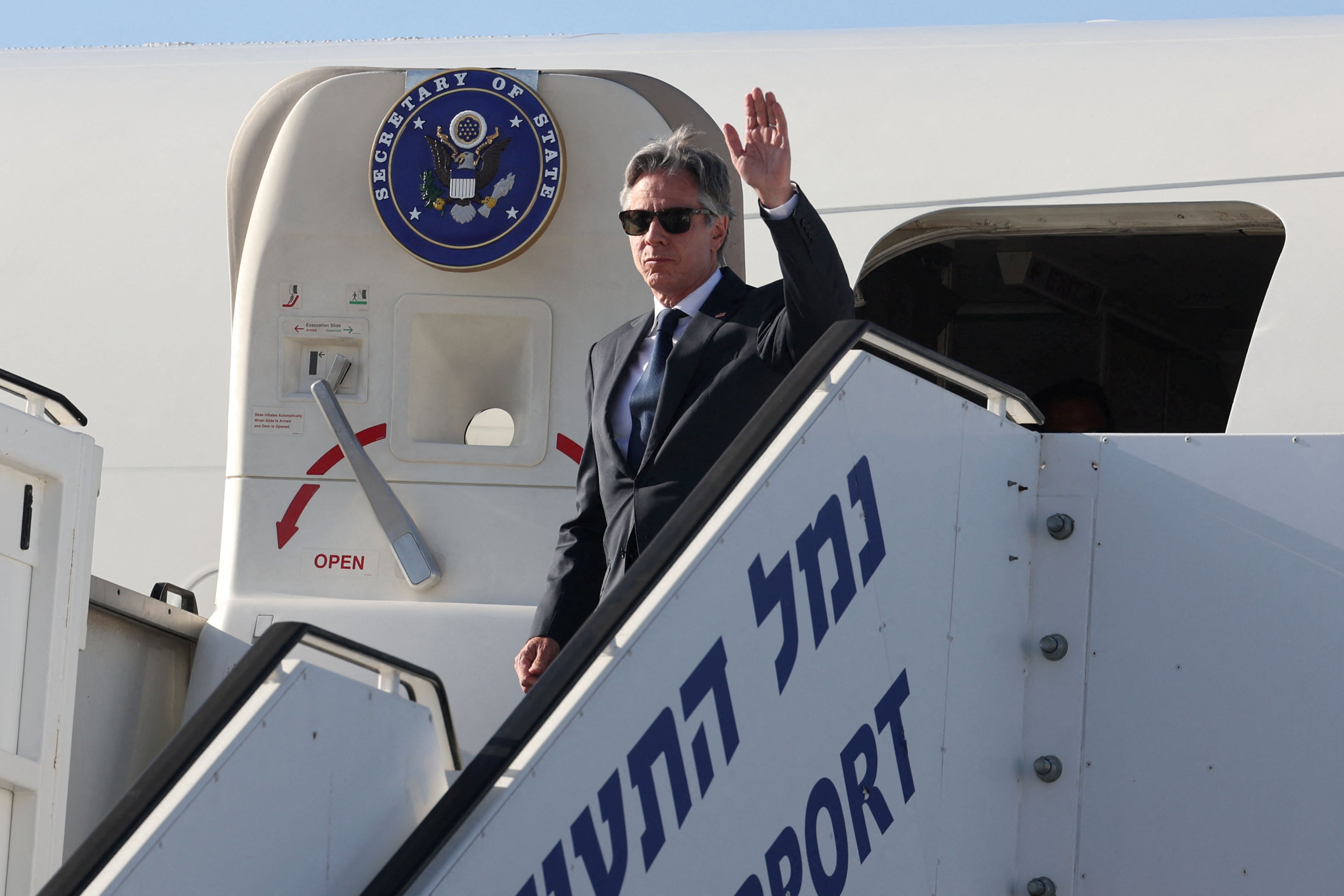 US secretary of state Antony Blinken arrives in Israel