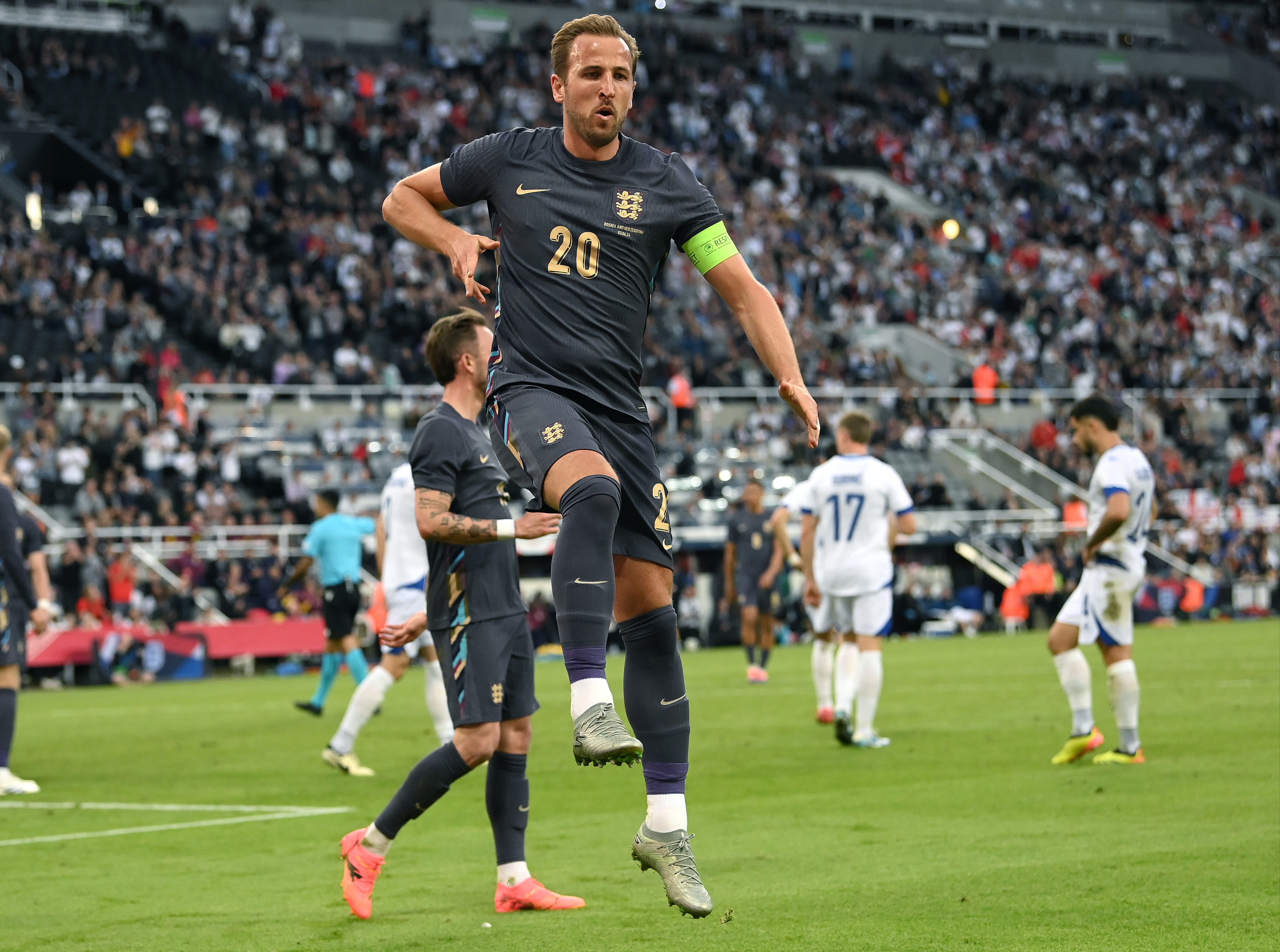 Harry Kane will be out to extend his record as England’s top goalscorer ever