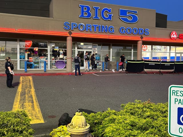 <p>The Big 5 Sporting Goods store where the shooting took place</p>