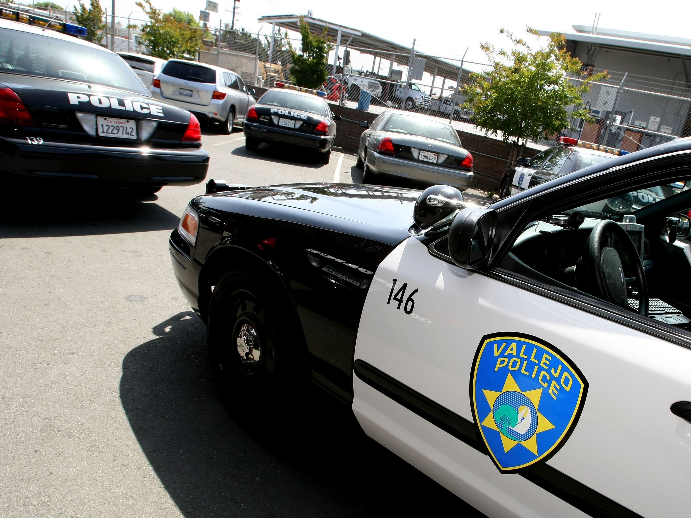 Police cars in Vallejo, California in May 2008