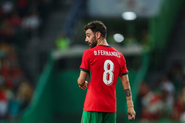 <p>Bruno Fernandes is pleased that fans have high expectations of Portugal ahead of the Euros </p>