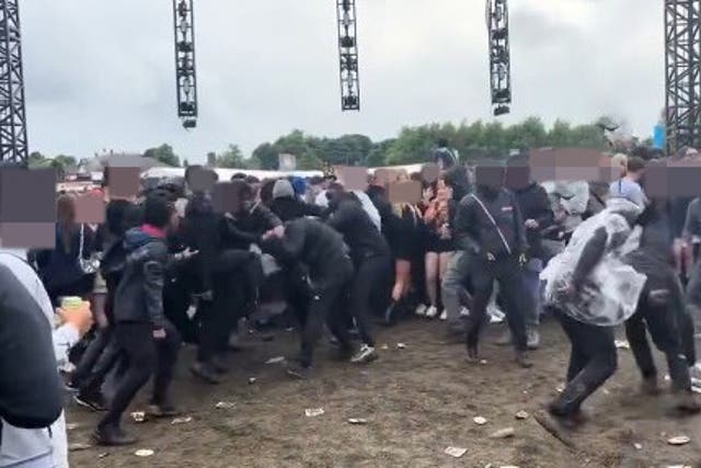 <p>A large brawl broke out at Parklife festival in Manchester over the weekend </p>