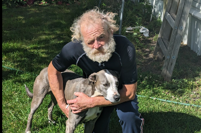 Brandon Garrett’s truck went over an embankment in a heavily wooded area of the state near the Idaho border on June 2 as he drove with his four dogs. Blue the whippet ran four miles to get help