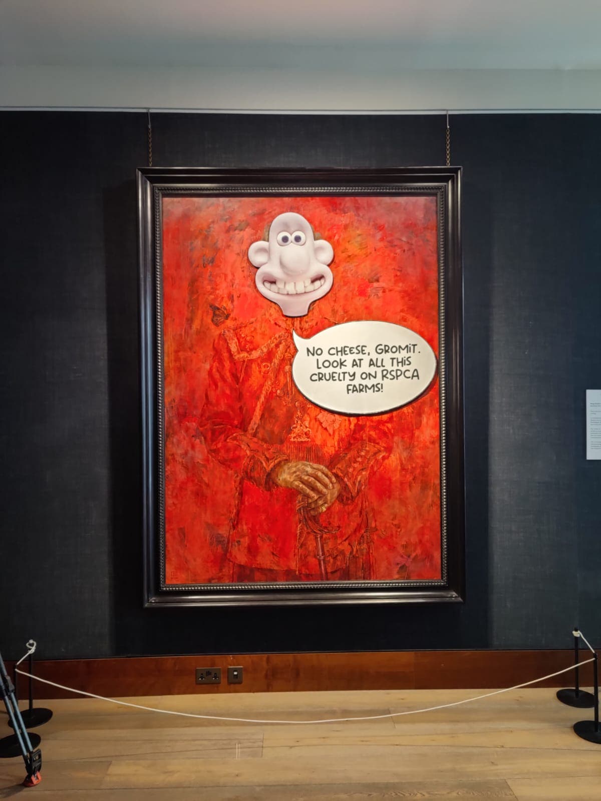 King Charles&rsquo; new portrait covered in graffiti by activists at London gallery