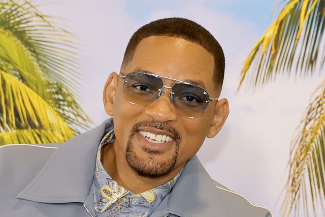 <p>Back on top: Will Smith at a photoshoot for ‘Bad Boys: Ride or Die’ in May this year </p>