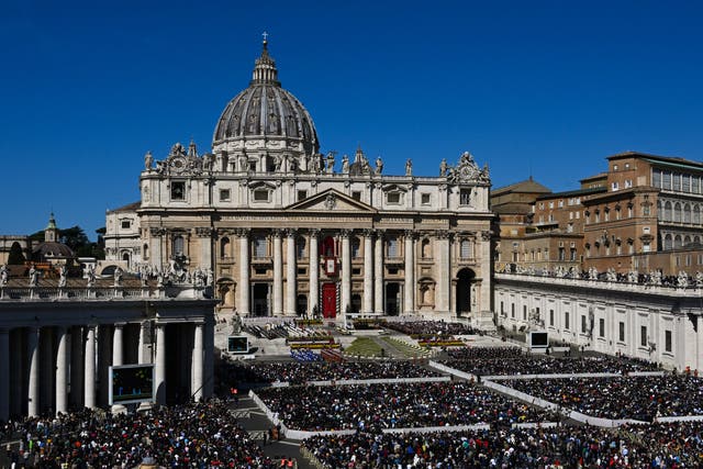 <p> A former employee for the organization that maintains St Peter’s Basilica, pictured, was arrested after police say he stole a seventeenth-century manuscript</p>
