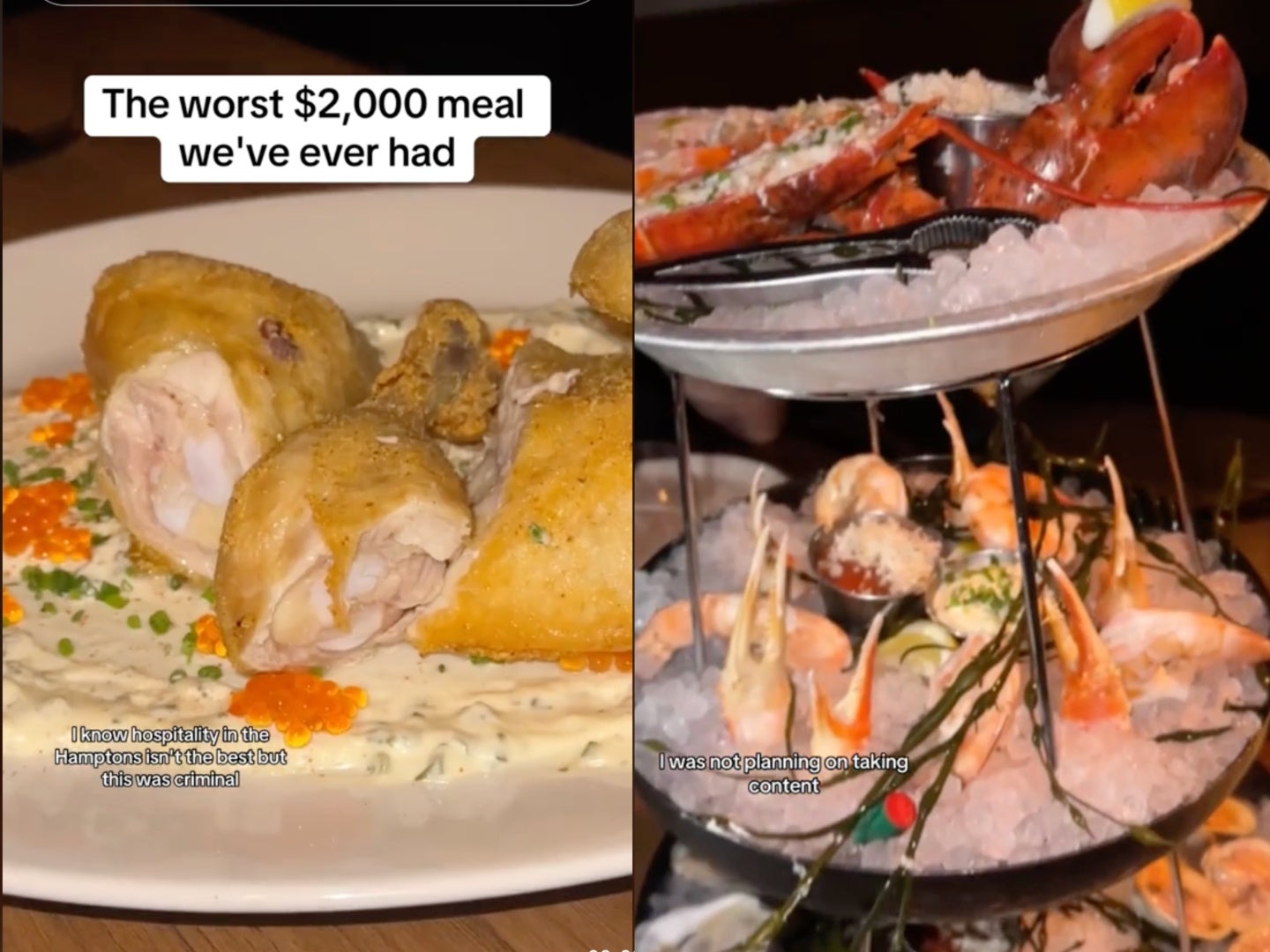 Hamptons restaurant reacts to influencers claiming they had the ‘worst’ dinner for $2,000