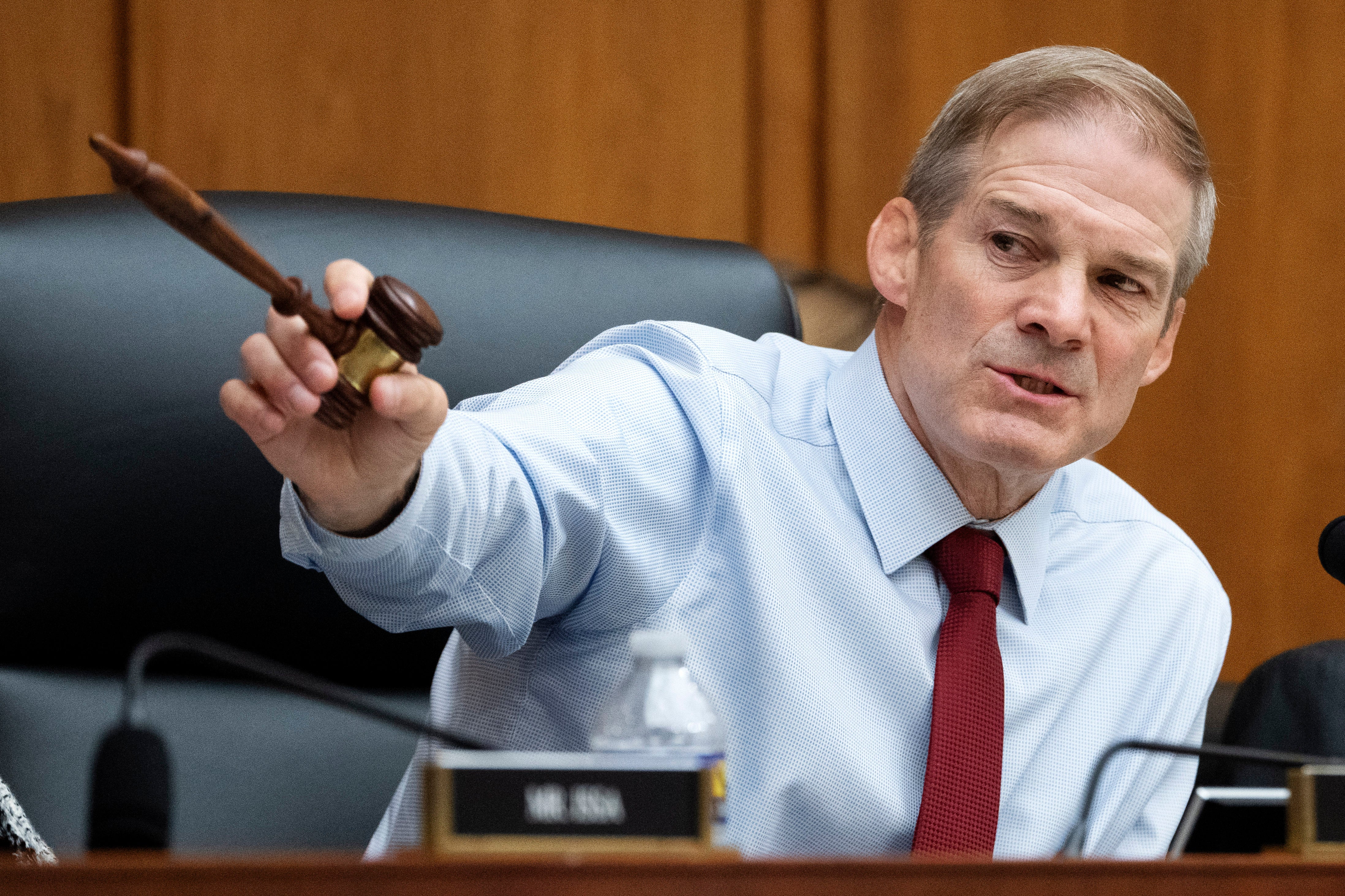 House Committee Chairman Jim Jordan spoke during a hearing on the US Department of Justice on June 4.