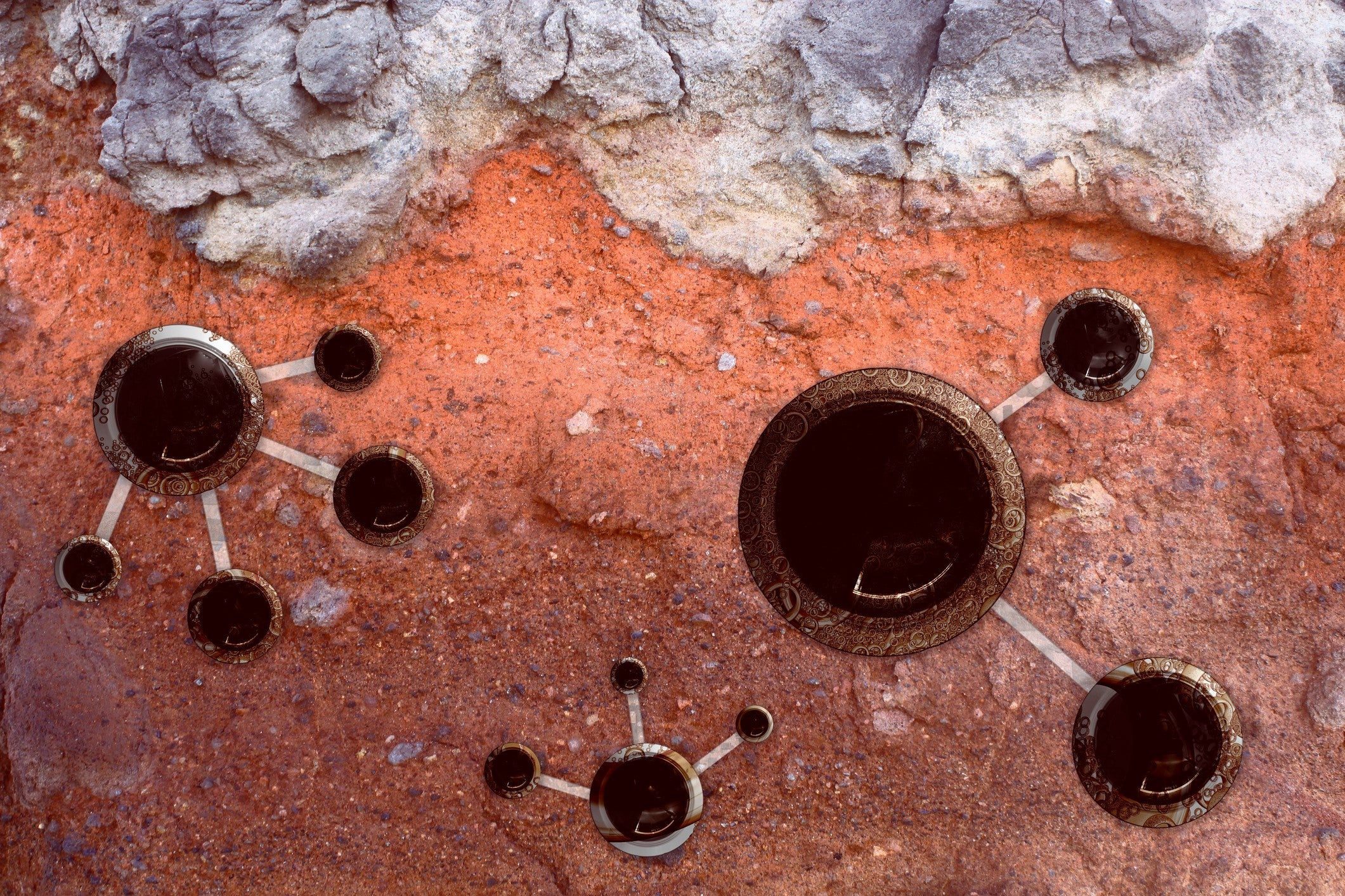 انطباع فنان عن مستعمرة المريخ