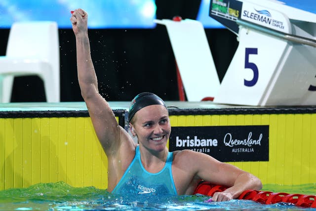 <p>Ariarne Titmus pipped Mollie O’Callaghan in a lightning-fast 200m freestyle final</p>