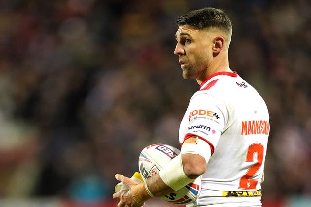 St Helens great Tommy Makinson will join Catalans Dragons at the end of the season (Martin Rickett/PA)