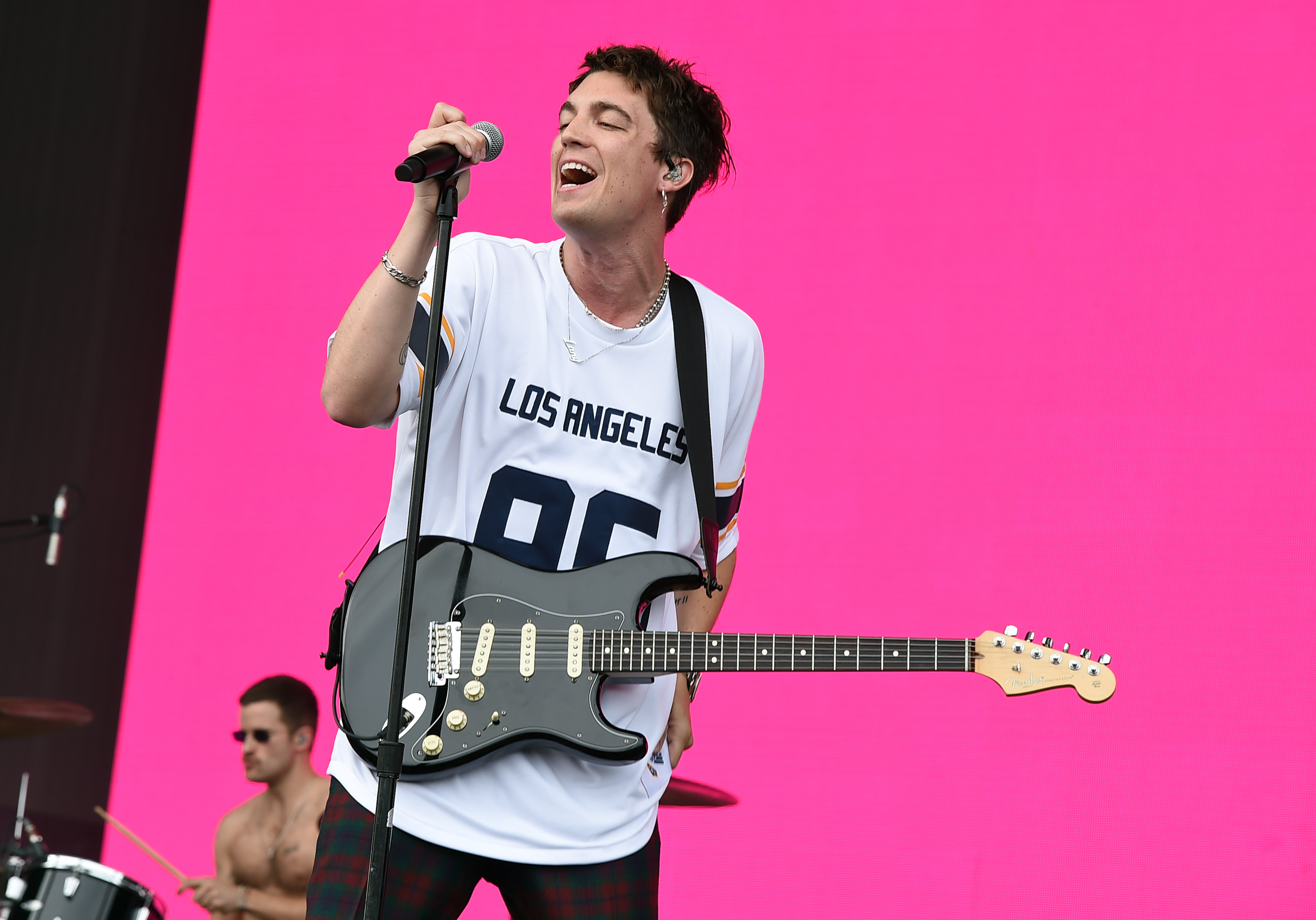 Paul Jason Klein of LANY performing at Coachella in 2018