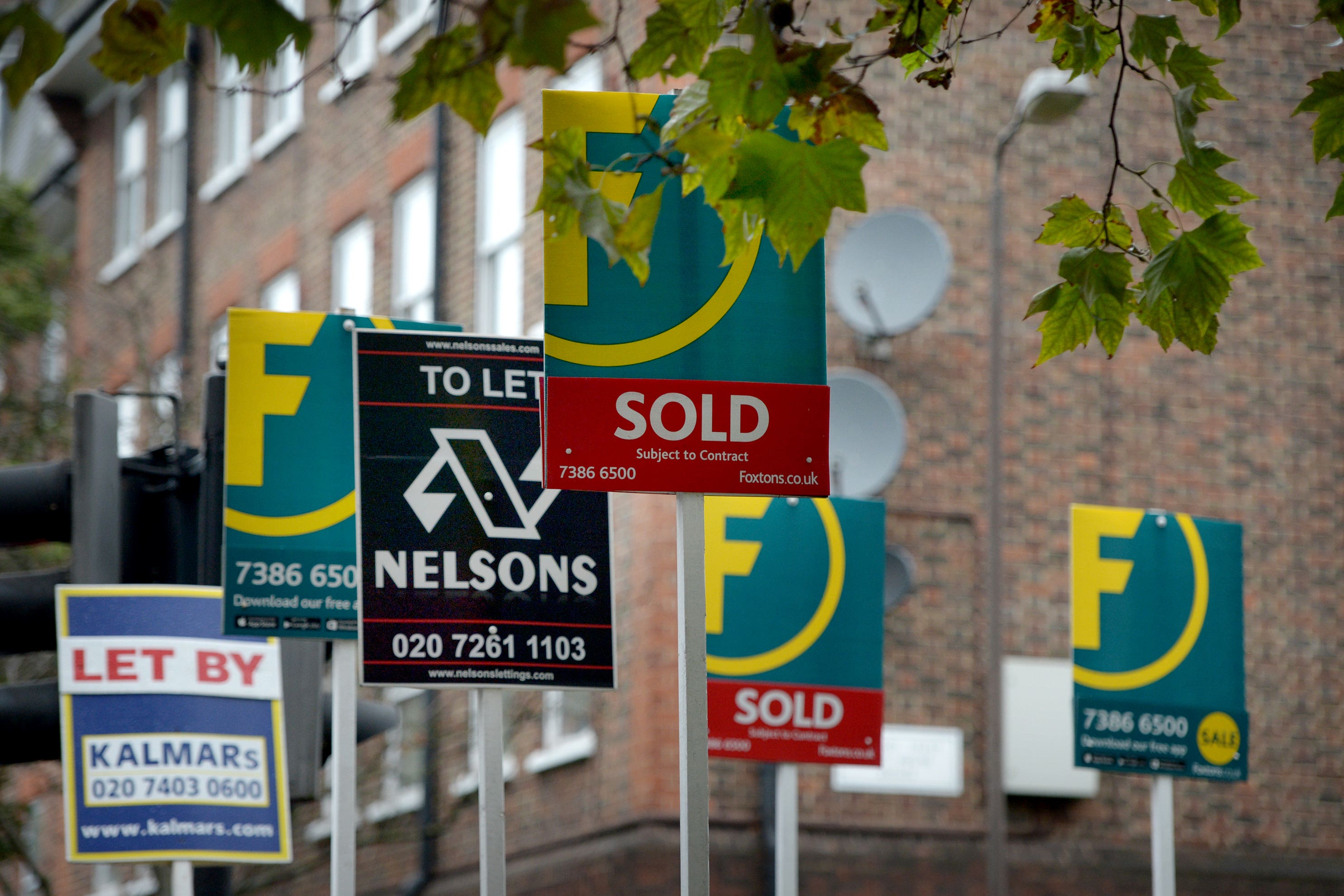 Rics found a net balance of 8% of property professionals saw home buyer demand falling rather than rising in May (PA)