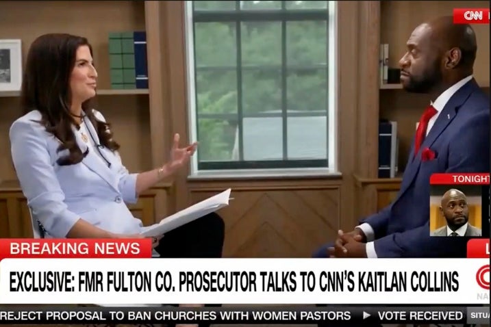 CNN’s Kaitlan Collins sits down with Nathan Wade to discuss Donald Trump possibly facing trial in Georgia while being a sitting president. The two also spoke about several other issues.
