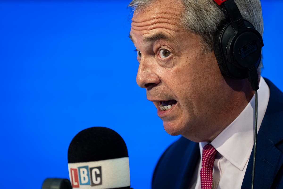 Nigel Farage claims Reform candidate’s Hitler comments were just ‘pub speak’