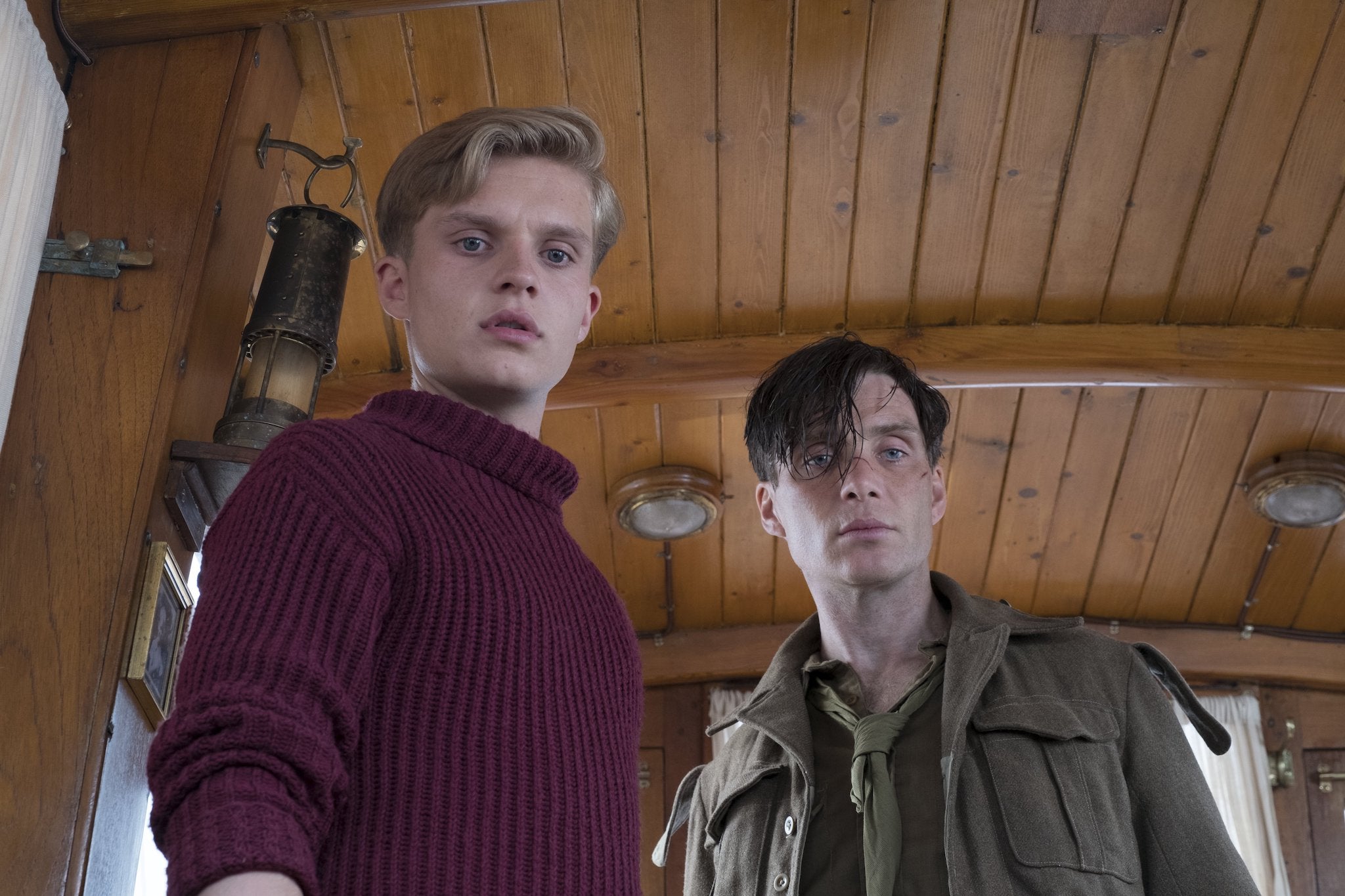 Glynn-Carney and Cillian Murphy in Christopher Nolan’s wartime epic ‘Dunkirk’ (2017)