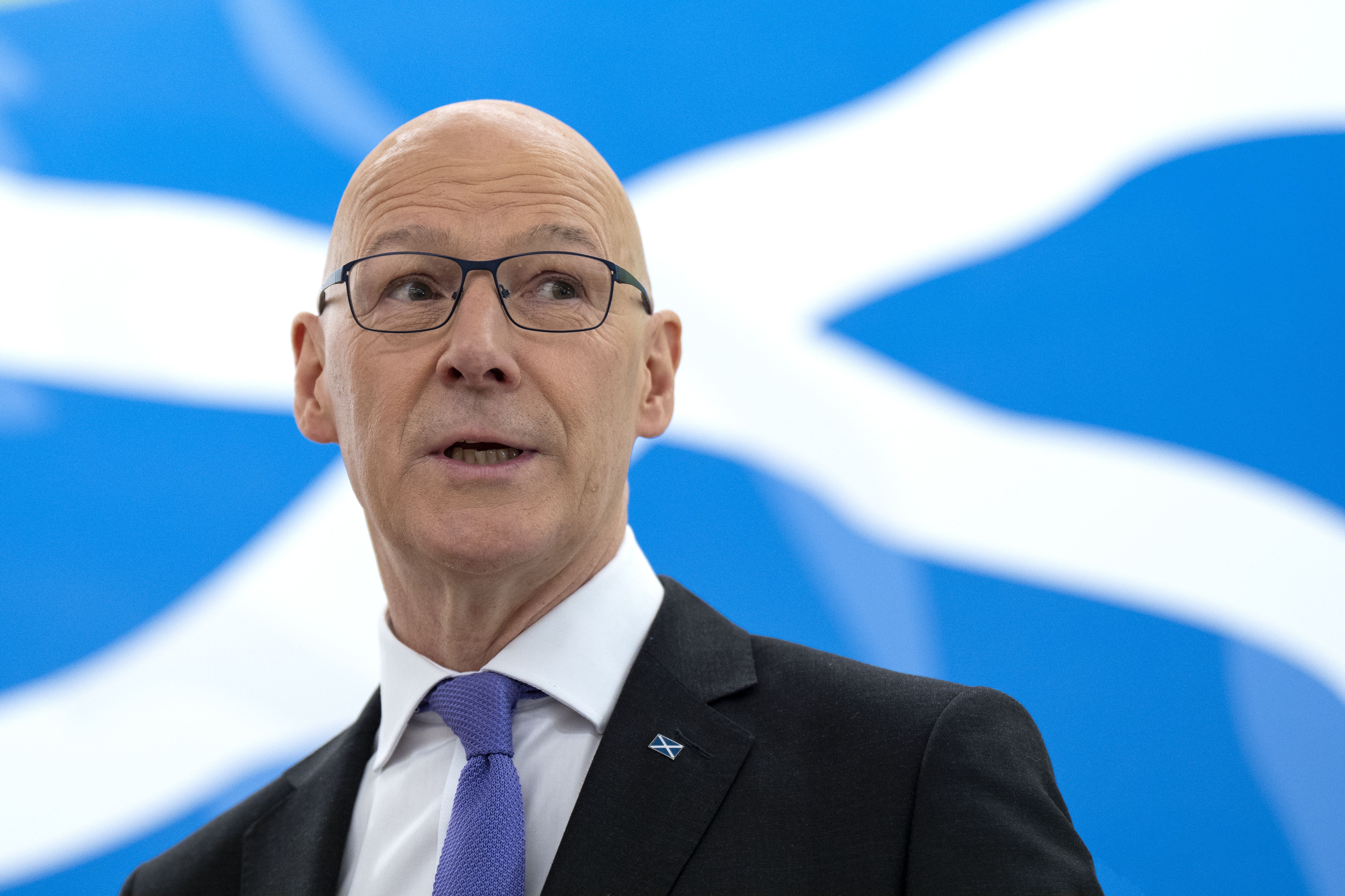 First Minister John Swinney will be in Munich on Friday night as Scotland take on Euro 2024 hosts Germany (Jane Barlow/PA)