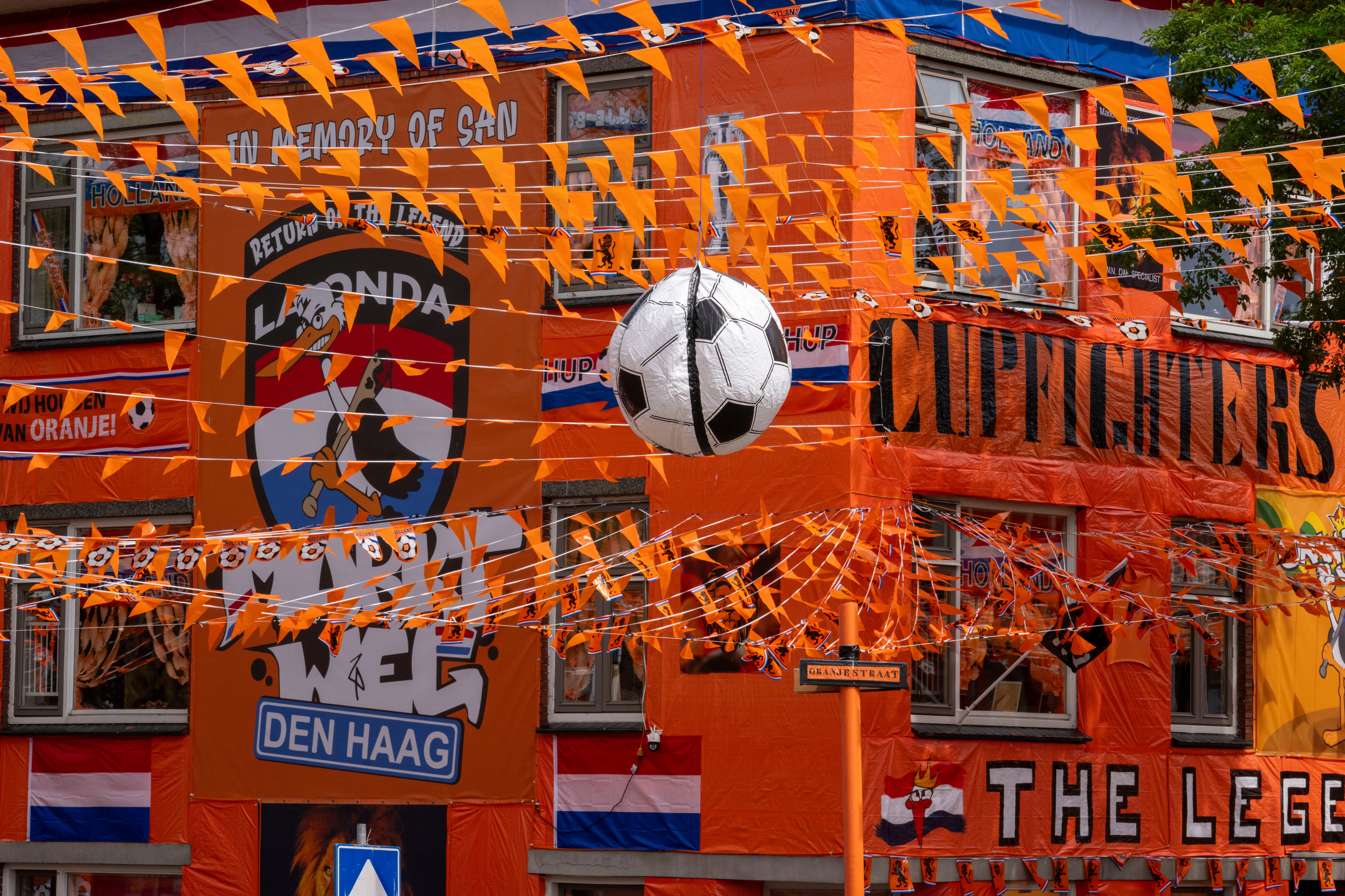 Euro 2024 Soccer Netherlands Orange Street