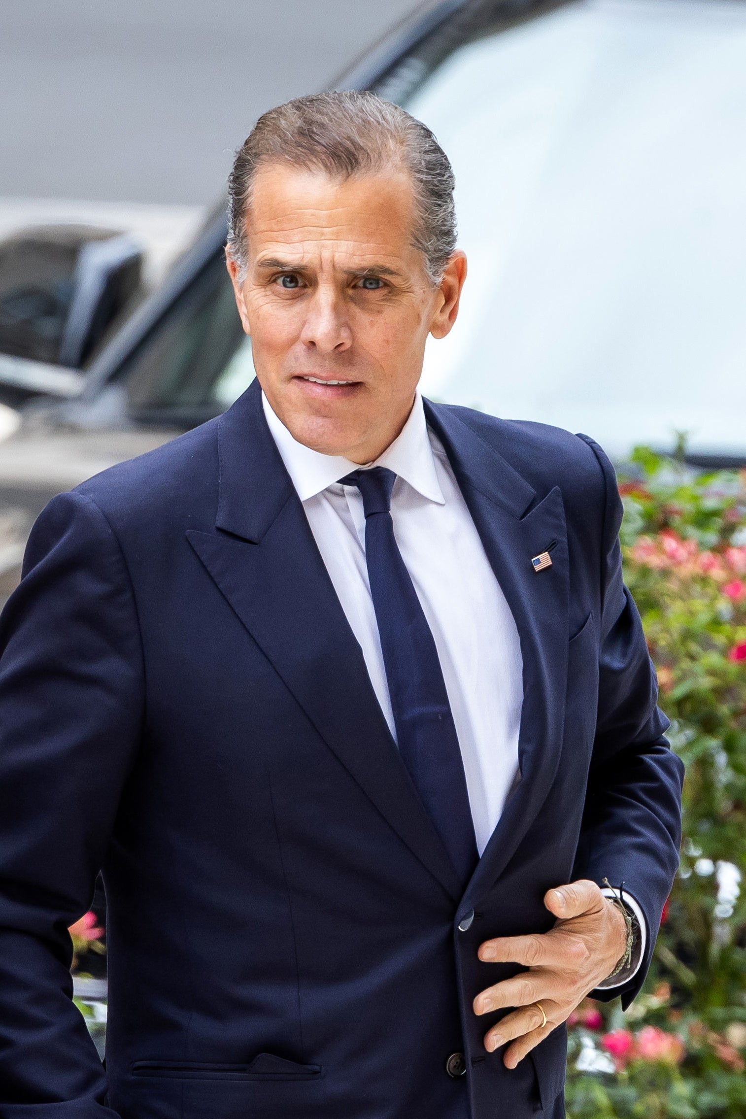 Biden, arriving at the federal court in Wilmington, Delaware to hear the verdict in his federal gun trial on June 11. A jury of 12 convicted the president’s son on all three federal gun charges, but now he faces tax evasions allegations