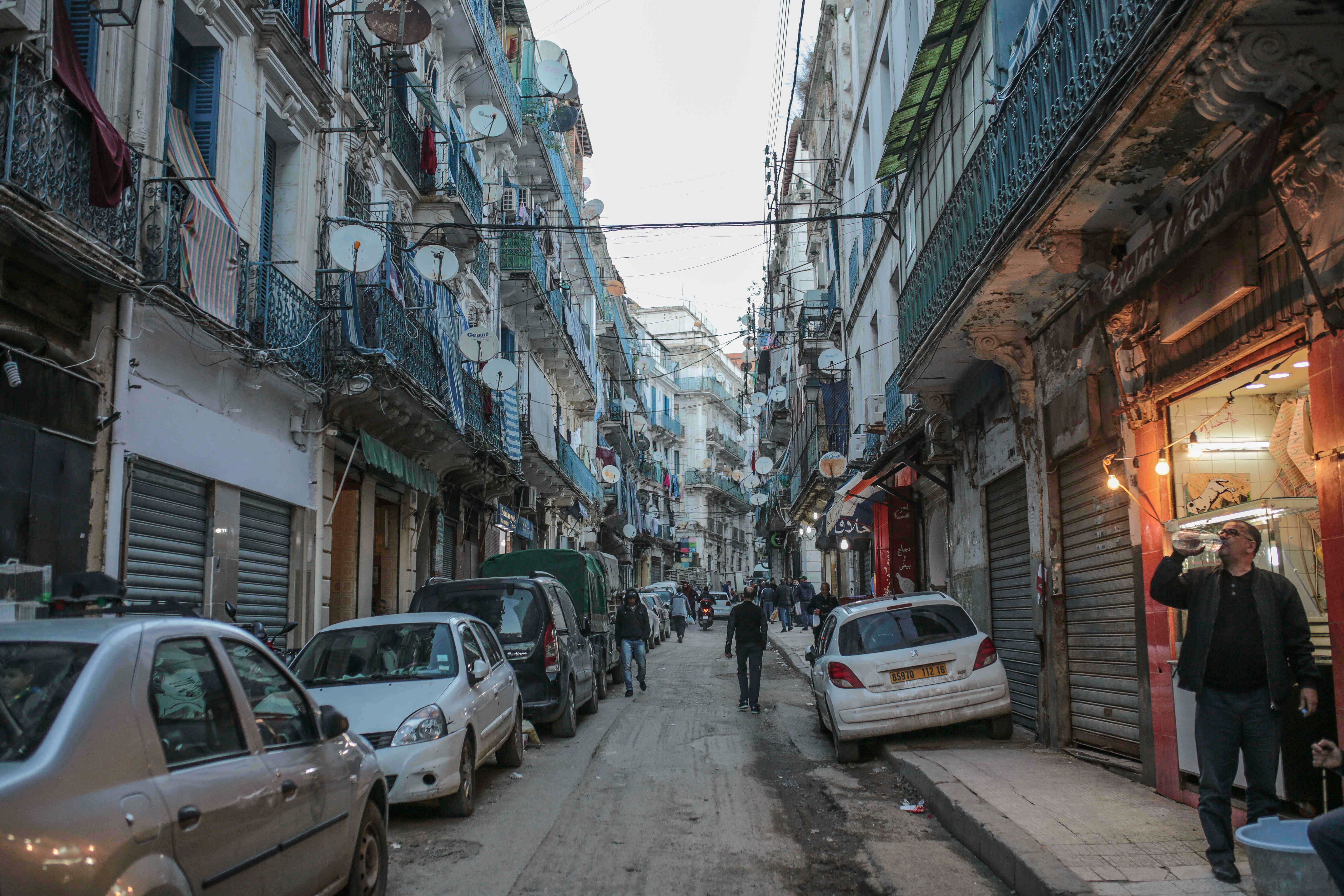 Under tourism: a street scene in Algiers